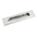 5 7-inch Long Rectangular Cabinet Flush Pull Handle Silver Tone 
