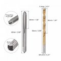Uxcell 1 4-28 Unf Straight Flute Thread Tap And 5 4mm Twist Drill Bit Set Titanium Plated 6542 High Speed Steel Drilling