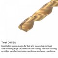 Uxcell 1 4-28 Unf Straight Flute Thread Tap And 5 4mm Twist Drill Bit Set Titanium Plated 6542 High Speed Steel Drilling