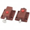 Uxcell Window Door Plastic Push Button Automatic Latch Bolts 2pcs