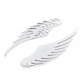 Uxcell Metal Wing Shaped Car Auto 3d Stickers Decoration Emblem Badge Decal Replacement 2pcs