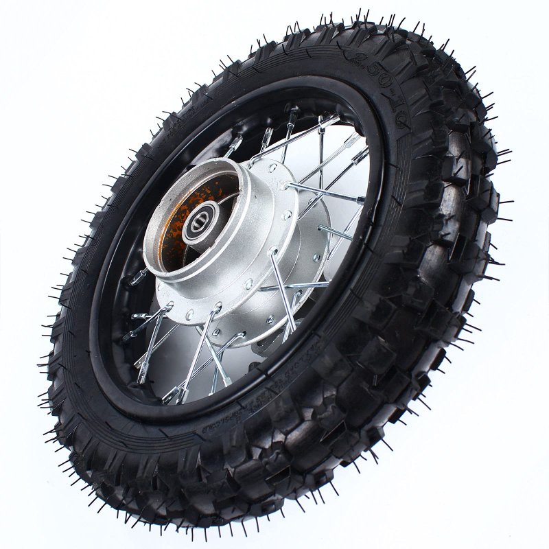10 Rear Wheel 2 50-10 Rim Tire Assembly For Dirt Bikes 50cc 70cc 110cc Pw50