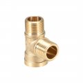 Uxcell Brass Tee Pipe Fitting G1 2 Male X Female T-shaped Connectors Coupler