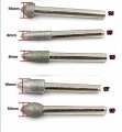 Driak 20 Pics 1 4 Shank Diamond Coated Mounted Points Grinding Head Wheel Tool Kit Bit Set
