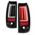 For 2003-2006 Chevy Silverado 1500 2500 3500 2007 Classic Pickup Truck All Black Oled Neon Tube Led Tail Light Lamp Housing 