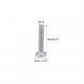Uxcell M1 6x8mm Machine Screws Pan Phillips Cross Head Screw 304 Stainless Steel Fasteners Bolts 100pcs
