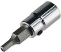 Hex Inch Bit Socket 3 8 In Square Drive 1 4 Precision Machined Crm-72 Tool Steel With Replaceable And Chrome Plated Finish 