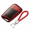 Tpu 3 Button Car Key Fob Case Cover For Vw Golf Mk7 Tiguan Passat Seat Ibiza Leon Skoda Octavia With Rings Red 