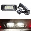Polarlander 12v Car Led License Plate Lights Smd3528 Number Lamp Bulb Kit Compatible For Mercedes Benz S-class W220 All Models