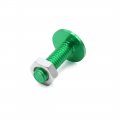 Uxcell 40pcs M6 Green Aluminum Alloy Hex Socket Head Motorcycle Bolts Screws Nuts