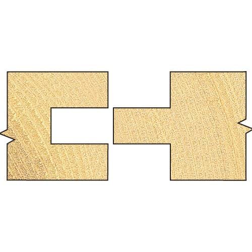 C158x1 2tc Tongue And Groover Set 41mm Diameter Router Bit With Tungsten Carbide Tips Ptfe Non Stick Coating 0 5 In Shank