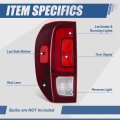 Tail Light Assembly Led Rear Lamps For 2017 2019 Honda Ridgeline Driver Left Side Chrome Housing Red Clear Lens Ho2800195