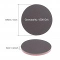 Uxcell 50pcs 1500 Grit Sanding Sponge 3 Inch Hook And Loop Disc Wet Dry For Car Wood Drywall Metal