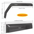 Window In-channel Deflectors Visor For Jeep Wranglerjl Sports Sahara Freedom Rubicon Unlimited Gladiator Jt 2018-2023 Trim