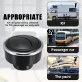 X Autohaux Rotating Round Ac Air Outlet Vent Louvered Dashboard Electroplate Knob For Rv Bus Boat Yacht 85mm 76mm 46mm
