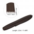 Uxcell Door Frame Weather Stripping 11ft Long 0 59 Wide Self Adhesive Foam Window Seal Soundproof Flexible And Strip Brown