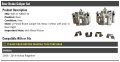 Rear Brake Caliper Set Of 2 Compatible With 2006-2014 Honda Ridgeline With Metal Piston
