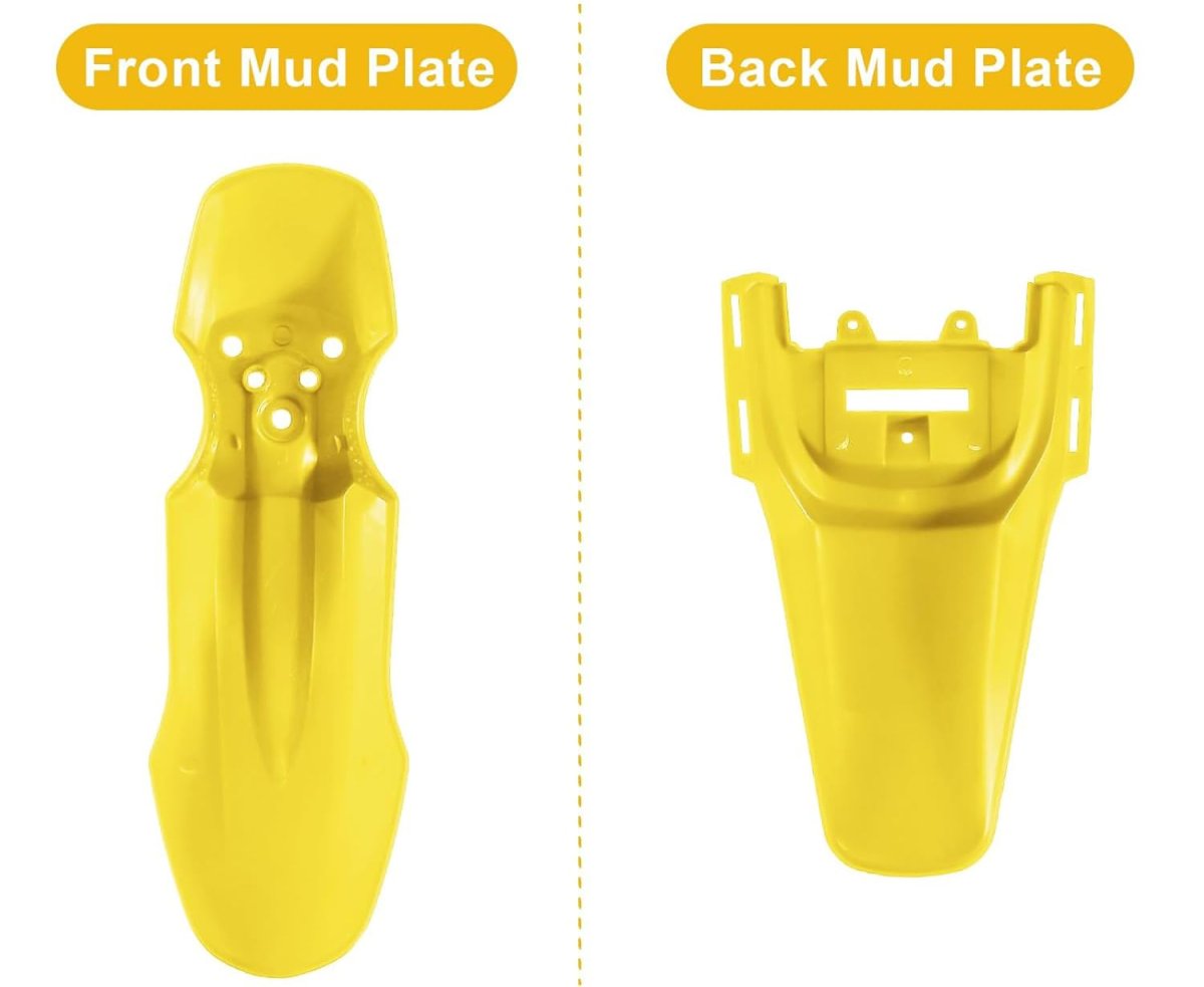 Plastics Fender Kit With Black Seat For Honda Crf50 Xr50 Chinese 50cc 70cc 90cc Dirt Pit Bike Yellow