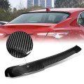 V-style Rear Car Roof Window Spoiler Wing Compatible With Toyota Camry 2018-2022 Glossy Black Carbon Fiber