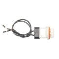 Electrical Socket For Ford F 550 Super Duty 2010 2016 White Wire Lead Terminal Snap Fit Round Connector 2 Butt Splices Alx Pau 