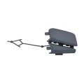 Front Upper Bumper Tow Hook Cover For Volkswagen Tiguan 2022 2023 Plastic Primed Black Se Sel Models Replaces Vw1029124 