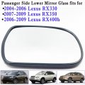 Passenger Side Heated Mirror Glass With Rear Holder For Lexus Rx330 2004 2006 Rx350 2007 2009 And Rx400h Right Replacement