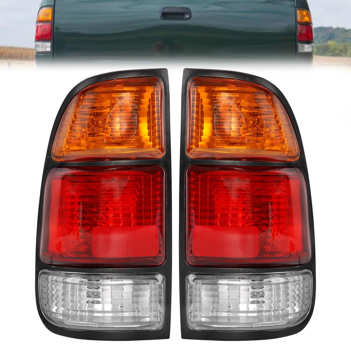 Tail Light Assemblies For Toyota Tundra 2000 To 2006 Regular And Access Cab Left Right Rear Brake Lamp Set Replaces 81560 0c010