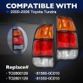 Tail Light Assemblies For Toyota Tundra 2000 To 2006 Regular And Access Cab Left Right Rear Brake Lamp Set Replaces 81560 0c010