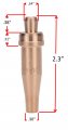 Sa Aa 3 Pack 3-101 Acetylene Cutting Tip For Victor Torches Sizes00 And 0 Small Series