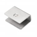 Uxcell Glass Shelf Brackets Stainless Steel Clamp Clip Holder Rectangle For 8-12mm Thickness 10pcs