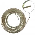 Wflnhb 25 Ft 3 16 Brake Line Tubing Coil- Flexible Double Galvanized Steel With Fittings