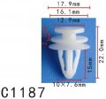 Autobahn88 Lower Center Pillar Trim Clip Compatible With Gm Buick Gmc Oem 11562585 11569810 330151056 Pack Of 20
