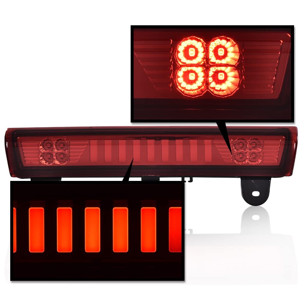 Led 3rd Third Brake Light For Chevy Tahoe Gmc Yukon 2000-2006 Suburban 1500 2500 And Xl High Mount Cargo Type I Red Lens