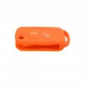 Uxcell Orange Silicone Car Remote Key Fob Cover Case For Mercedes