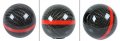 Cuztom Tuning Jdm Round Ball Shape Style Carbon Fiber Auto Manual Shift Shifter Gear Knob Selector With Color Strip Red