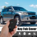 X Autohaux Two Button Car Keyless Entry Remote Key Fob Case Cover Protector Black Silicone For Porsche Macan Cayenne 718 911