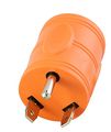 Ac Connectors Adttl1430 Generator Locking Adapter Rv 30amp Tt-30p Plug To 30-amp 125 250-volt L14-30r Female Two Hots Bridged 