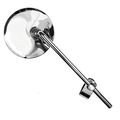 Nickel Chrome Long Stem Clamp On Motorcycle Mirror 95103 Convex Lens 3 75 In Diameter 8 Length Rh Lh Ec Spec 