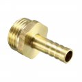 Uxcell Brass Barb Hose Fitting Connector Adapter 8 5mm Barbed X G1 2 Male Pipe 5pcs