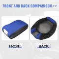 Uxcell Microfiber Leather Center Console Lid Armrest Cover Black Blue With Stitches For Jeep Wrangler Jk 2011-2017