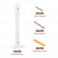 Uxcell Floating Shelf Brackets 2pcs 10 250mm Industrial Metal For Shelves Wall Mounted Supports White