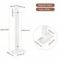 Uxcell Floating Shelf Brackets 2pcs 10 250mm Industrial Metal For Shelves Wall Mounted Supports White
