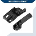 Hihaha No 1kd823633a Hood Latch Release Handle Bracket Assembly For Volkswagen Golf 1999-2005 Front Durable Plastic 1 Set Black