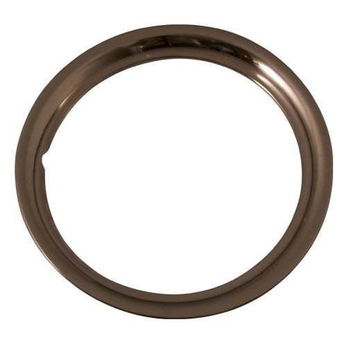 Set Of 4 New Chrome Plated Steel 16 Inch Beauty Trim Rings With Metal Clip Retention System Part 1516c