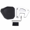 Httmt- Black Extension Kickstand Side Stand Foot Pad Compatible With Kawasak Klr 650 2008-2019 P N Gzsp-jd-030