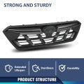 Pit66 Front Bumper Grille Grill Compatible With Subaru Crosstrek 2021-2023 J1010fl320 Dark Grey Black Trim