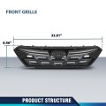 Pit66 Front Bumper Grille Grill Compatible With Subaru Crosstrek 2021-2023 J1010fl320 Dark Grey Black Trim