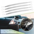 X Autohaux Universal Tinned Copper Engine Ground Strap Wire 11 81 X10mm Rings Terminal For Car 4 Pcs