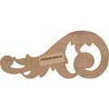 Ekena Millwork Onl09x04x01swal Each Side Medium Swaying Scrolls Pair 9 8-inch X 4 1 3 4-inch Alder