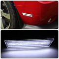 For Dodge Challenger Front Rear White Led Clear Chrome Side Marker Bumper Lights